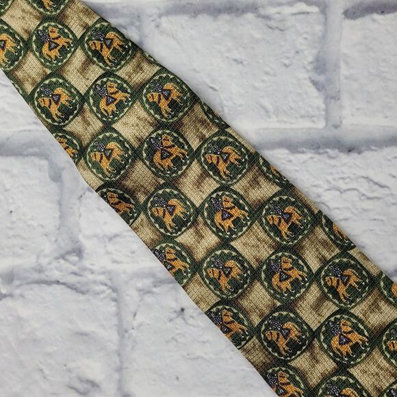 Dunhill Medieval Knight on Horse Medallion Silk Tie - Picture 9 of 14